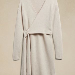 Banana Republic NWT WRAP MIDI SWEATER DRESS